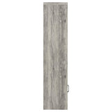 Burke 4-shelf Engineered Wood Media Tower Grey Driftwood - Tampa Furniture Outlet