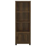 Sachin 3-shelf Engineered Wood Media Tower Dark Pine - Tampa Furniture Outlet
