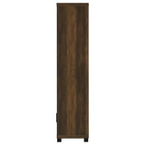 Sachin 3-shelf Engineered Wood Media Tower Dark Pine - Tampa Furniture Outlet