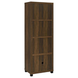 Sachin 3-shelf Engineered Wood Media Tower Dark Pine - Tampa Furniture Outlet