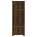 Sachin 3-shelf Engineered Wood Media Tower Dark Pine - Tampa Furniture Outlet