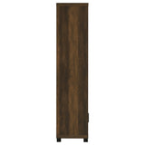 Sachin 3-shelf Engineered Wood Media Tower Dark Pine - Tampa Furniture Outlet