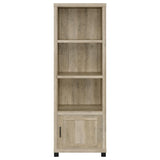 Sachin 3-shelf Engineered Wood Media Tower Distressed Pine - Tampa Furniture Outlet