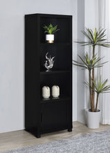 Jupiter 3-shelf Engineered Wood Media Tower Black - Tampa Furniture Outlet