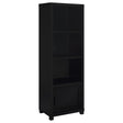 Tampa Furniture Outlet - Coaster - Jupiter 3-shelf Engineered Wood Media Tower Black - 707756