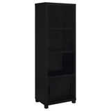 Tampa Furniture Outlet - Coaster - Jupiter 3-shelf Engineered Wood Media Tower Black - 707756
