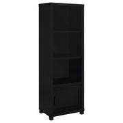 Tampa Furniture Outlet - Coaster - Jupiter 3-shelf Engineered Wood Media Tower Black - 707756