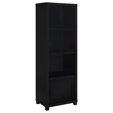 Tampa Furniture Outlet - Coaster - Jupiter 3-shelf Engineered Wood Media Tower Black - 707756