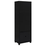 Jupiter 3-shelf Engineered Wood Media Tower Black - Tampa Furniture Outlet