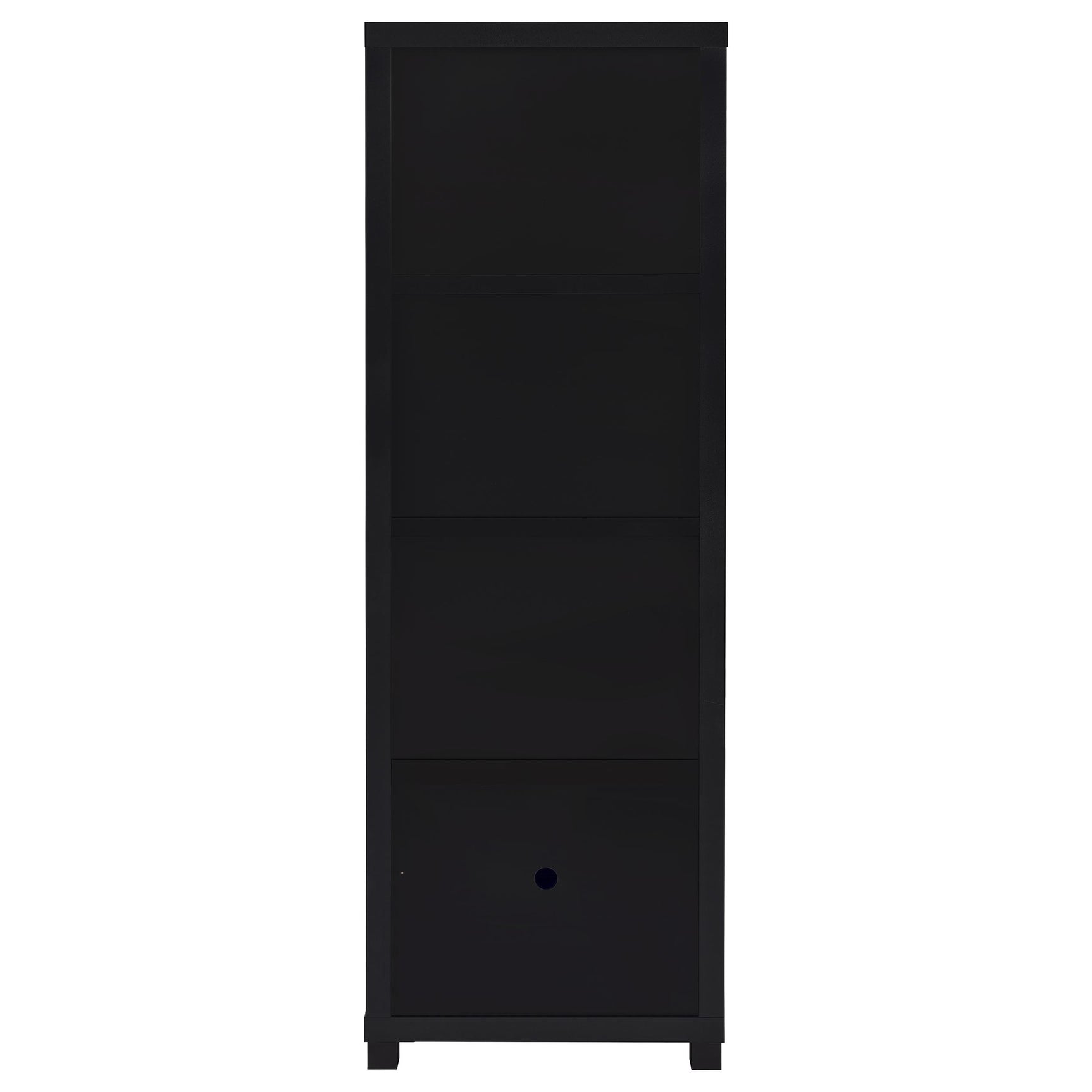 Jupiter 3-shelf Engineered Wood Media Tower Black - Tampa Furniture Outlet