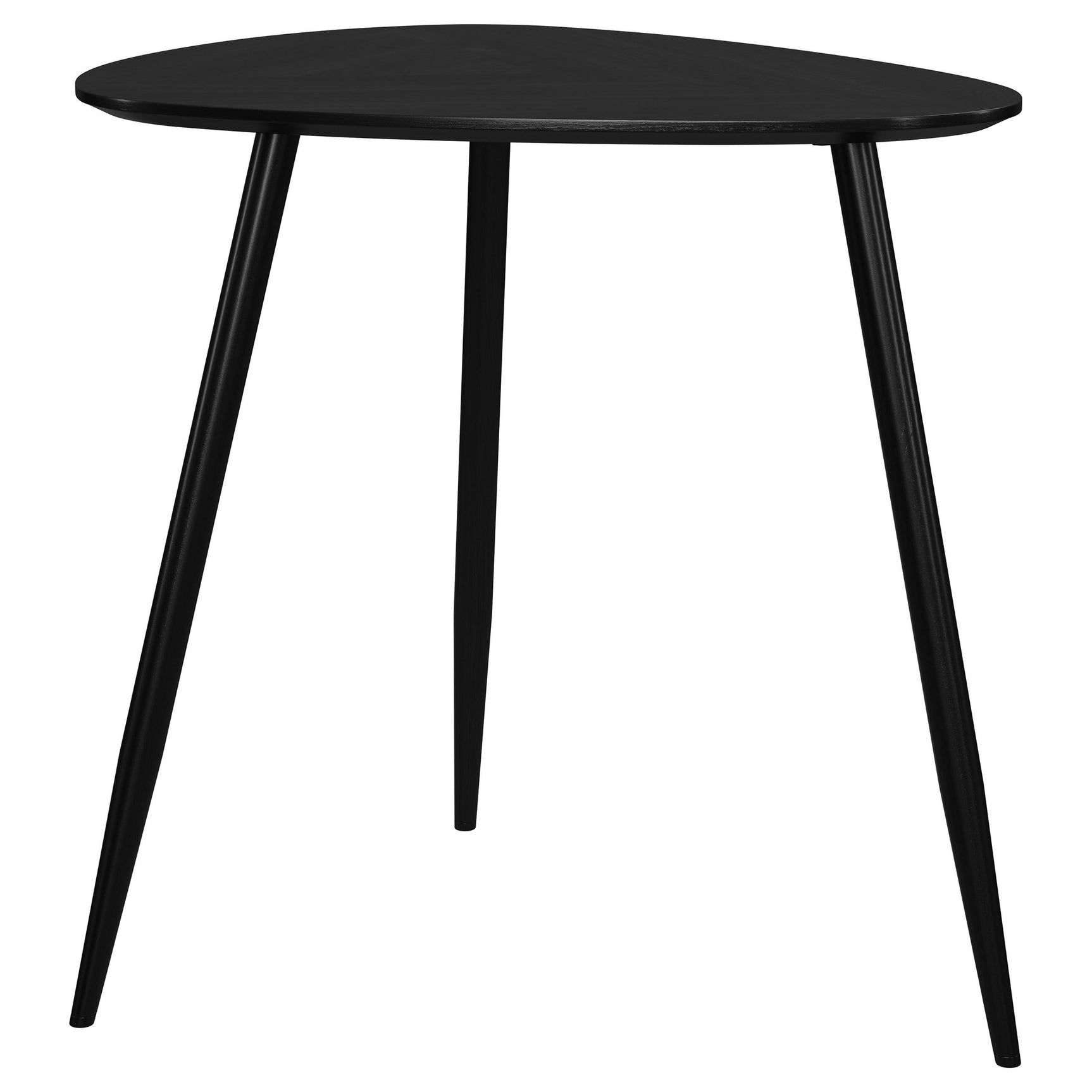 Tampa Furniture Outlet - Coaster - Odessa Triangular Solid Wood End Table Black - 707917