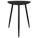 Odessa Triangular Solid Wood End Table Black - Tampa Furniture Outlet