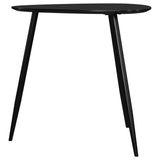 Odessa Triangular Solid Wood End Table Black - Tampa Furniture Outlet