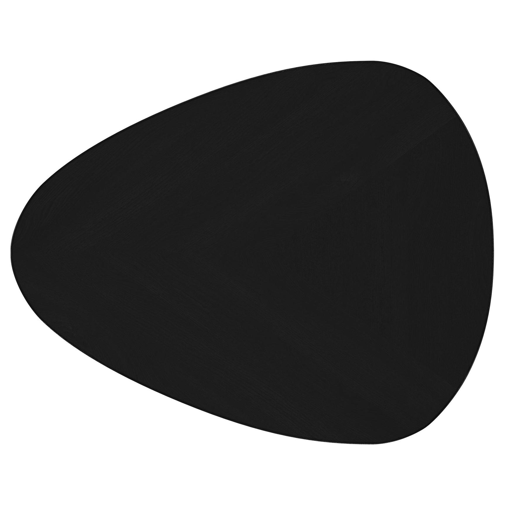 Odessa Triangular Solid Wood End Table Black - Tampa Furniture Outlet