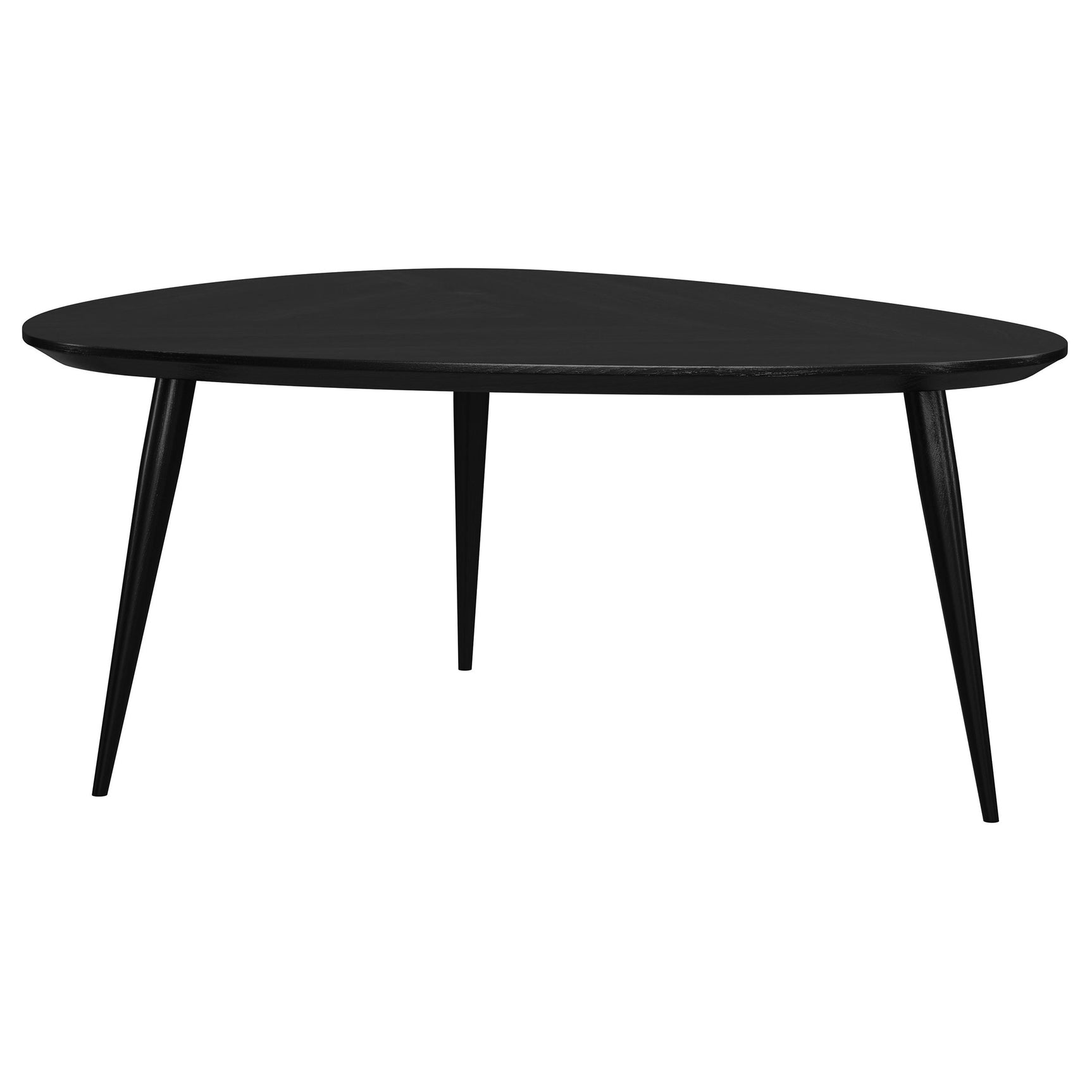 Odessa 2-piece Triangular Coffee and End Table Set Black - Tampa Furniture Outlet