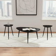 Tampa Furniture Outlet - Coaster - Odessa 3-piece Triangular Coffee and End Table Set Black - 707918-S3