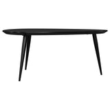 Odessa 3-piece Triangular Coffee and End Table Set Black - Tampa Furniture Outlet
