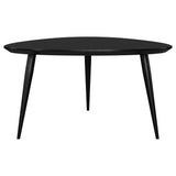 Odessa Triangular Solid Wood Coffee Table Black - Tampa Furniture Outlet