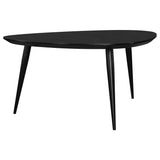 Odessa Triangular Solid Wood Coffee Table Black - Tampa Furniture Outlet