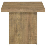 Devar Square Engineered Wood End Table Mango Brown - Tampa Furniture Outlet