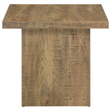 Devar Square Engineered Wood End Table Mango Brown - Tampa Furniture Outlet