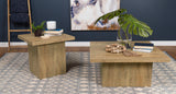 Devar Square Engineered Wood End Table Mango Brown - Tampa Furniture Outlet