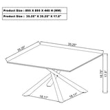 Carvell 2-piece Square Coffee and End Table Set Mirage White - Tampa Furniture Outlet