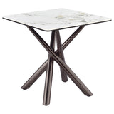 Carvell 3-piece Square Coffee and End Table Set Mirage White - Tampa Furniture Outlet