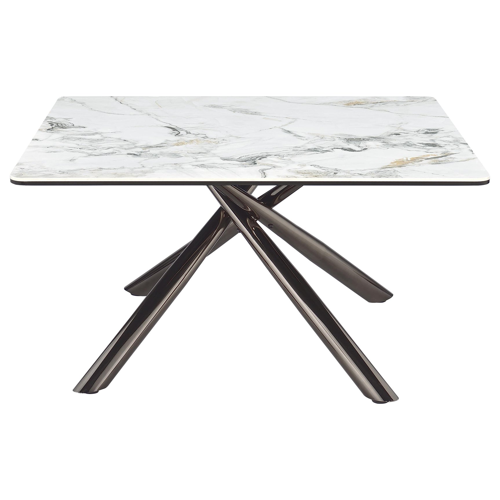 Carvell 3-piece Square Coffee and End Table Set Mirage White - Tampa Furniture Outlet