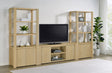 Tampa Furniture Outlet - Coaster - Laurelton 3-piece Entertainment Center TV Stand Light Oak - 708222-SET