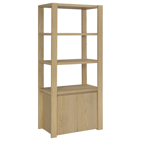 Tampa Furniture Outlet - Coaster - Laurelton 3-shelf Media Tower Tall Pier Cabinet Light Oak - 708224