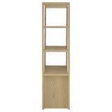 Laurelton 3-shelf Media Tower Tall Pier Cabinet Light Oak