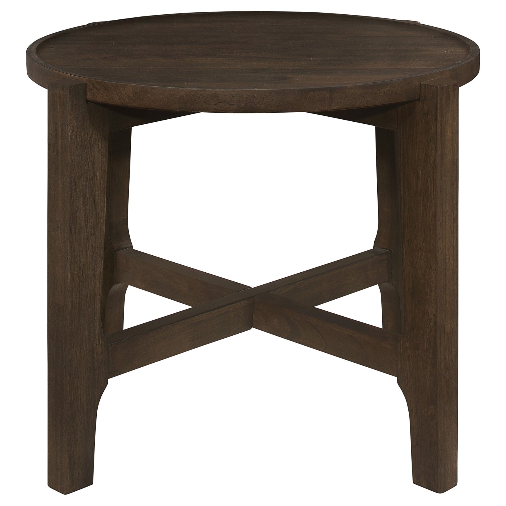 Cota 2-piece Solid Wood Coffee and End Table Set Dark Brown - Tampa Furniture Outlet