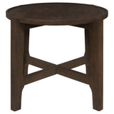 Cota 3-piece Solid Wood Coffee and End Table Set Dark Brown - Tampa Furniture Outlet
