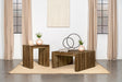 Tampa Furniture Outlet - Coaster - Odilia 2-piece Solid Wood Coffee and End Table Set Auburn - 708418-S2