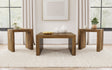Tampa Furniture Outlet - Coaster - Odilia 3-piece Solid Wood Coffee and End Table Set Auburn - 708418-S3