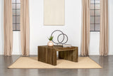 Odilia Square Solid Wood Coffee Table Auburn - Tampa Furniture Outlet