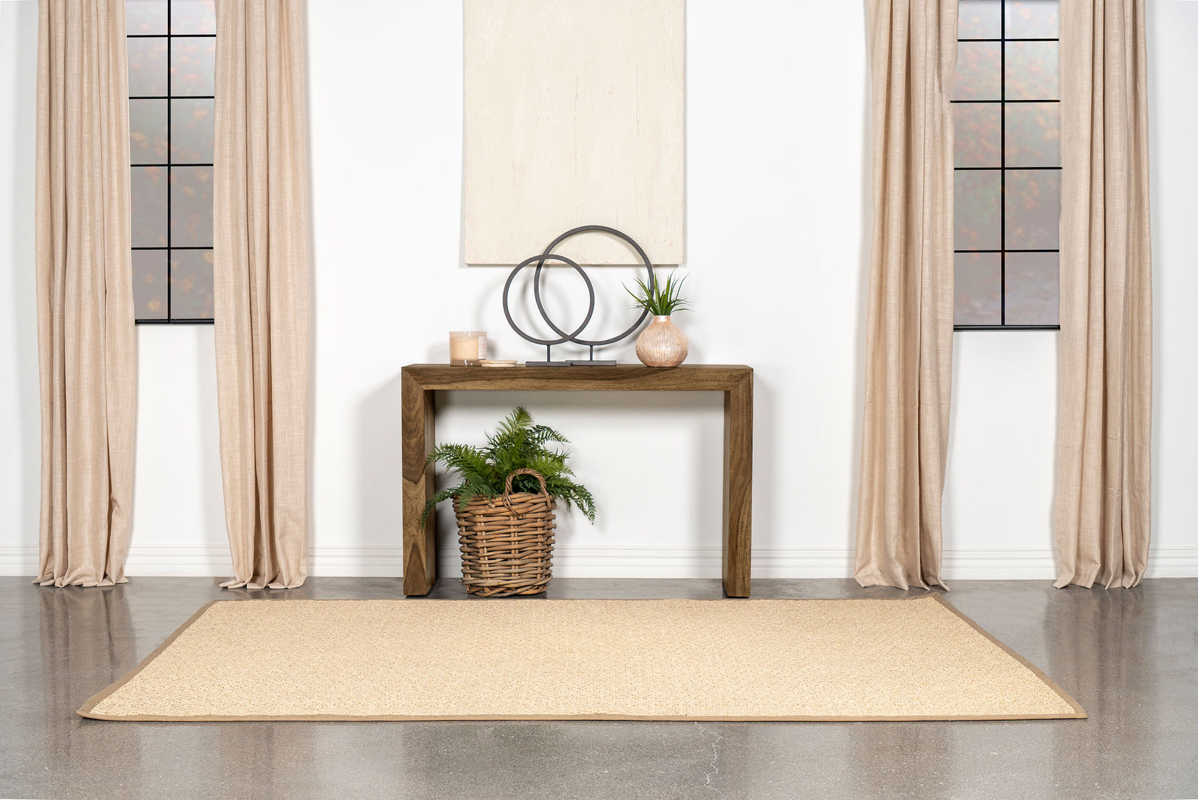 Odilia Rectangular Solid Wood Entryway Console Table Auburn - Tampa Furniture Outlet