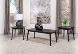 Radley 3-piece Rectangular Coffee Table Set Black - Tampa Furniture Outlet