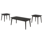 Tampa Furniture Outlet - Coaster - Radley 3-piece Rectangular Coffee Table Set Black - 708490