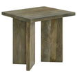 Tampa Furniture Outlet - Coaster - Andando Square Solid Wood End Table Mango Brown - 708497