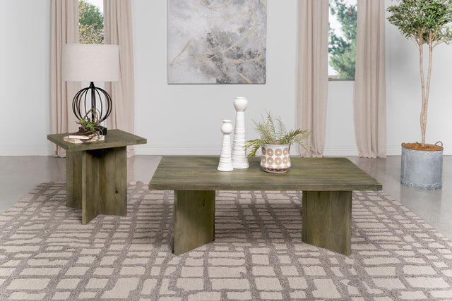 Tampa Furniture Outlet - Coaster - Andando 2-piece Coffee and End Table Set Mango Brown - 708498-S2
