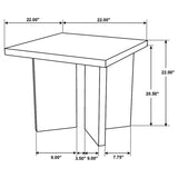Andando 2-piece Coffee and End Table Set Mango Brown - Tampa Furniture Outlet