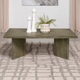 Andando Rectangular Solid Wood Coffee Table Mango Brown - Tampa Furniture Outlet