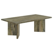 Tampa Furniture Outlet - Coaster - Andando Rectangular Solid Wood Coffee Table Mango Brown - 708498