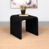 Cahya Woven Rattan Square End Table Black - Tampa Furniture Outlet