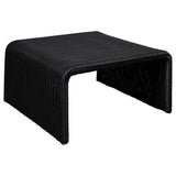 Cahya 3-piece Rattan Coffee and End Table Set Black - Tampa Furniture Outlet