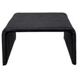 Cahya Woven Rattan Square Coffee Table Black - Tampa Furniture Outlet