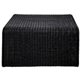 Cahya Woven Rattan Square Coffee Table Black - Tampa Furniture Outlet