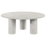 Astoria 3-piece Marble Coffee and End Table Set White - Tampa Furniture Outlet